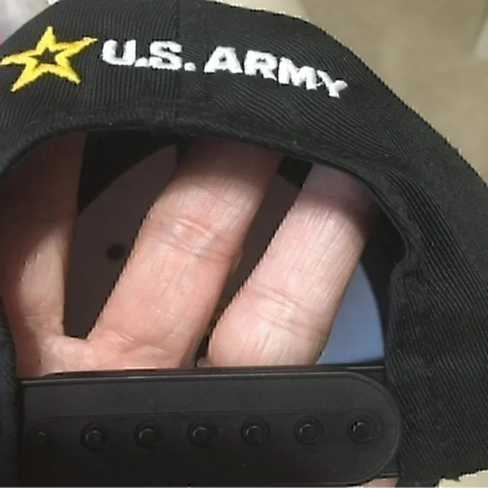 US Army black embroidered SnapBack hat NWOT